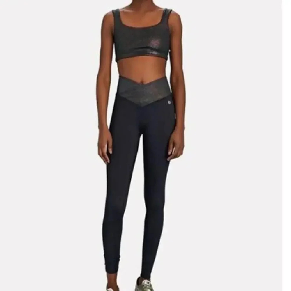 Eleven By Venus Williams Black Active Sports Bra Size Large